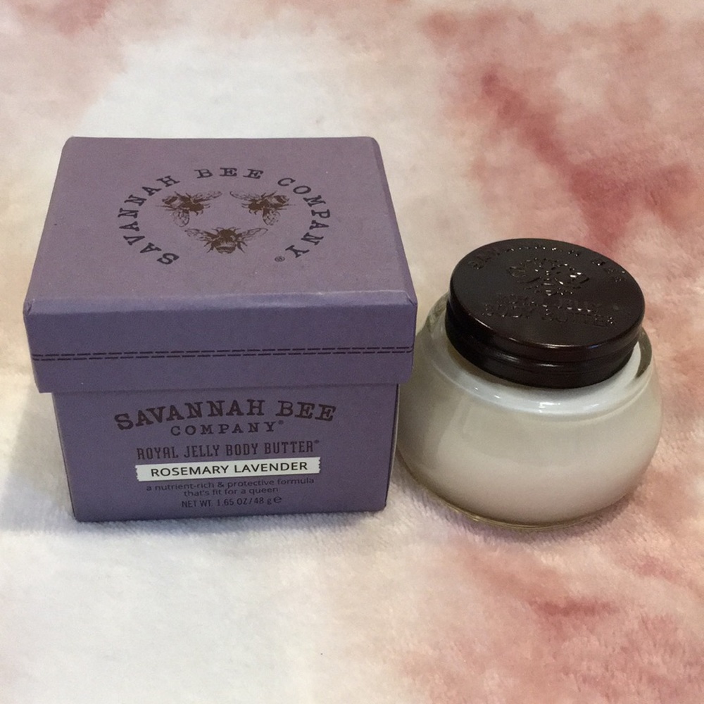 Savannah Bee Co Rosemary Lavender Royal Jelly Body Butter 1.65 oz NWT Boxed